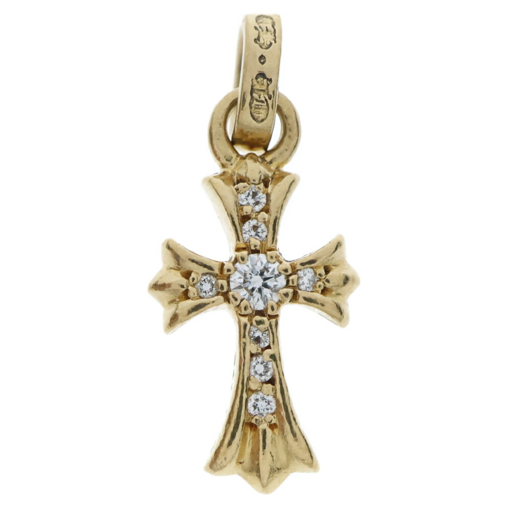 CHROME HEARTS(クロムハーツ) 22K CRS BBYFAT P/DIA ベイビーファットクロス PAVEダイヤ ペンダントトップ ゴールド BCA035【中古】【程度B】【カラーゴールド】【取扱店舗BRINGアメリカ村店】