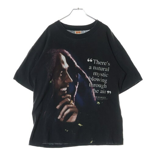 VINTAGE(ヴィンテージ) サイズ:XL 90's BOB MARLEY ボブマーリー プリント半袖Tシャツ カットソー ブラック【中古】【程度C】【カラーブラック】【オンライン限定商品】 VINTAGE(ヴィンテージ) サイズ:XL 90's BOB MARLEY ボブマーリー プリント半袖Tシャツ カットソー ブラック【中古】【程度C】【カラーブラック】【オンライン限定商品】