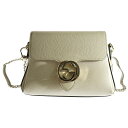 GUCCI(グッチ) サイズ:- インターロッキングG ショルダーバッグ チェーンバッグ アイボリー レザー ゴールド金具 607720【中古】【程度B】【カラーホワイト】【取扱店舗BRING札幌店】