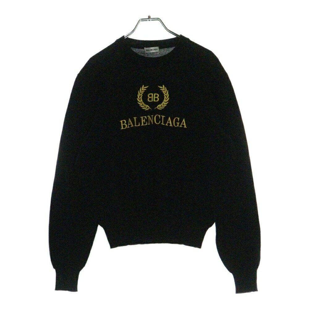 BALENCIAGA ニット セーター ブラック 長袖 クルーネック 背面ロゴ 楽天市場】バレンシアガ(ニット・セーター|トップス