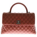 CHANEL(シャネル) マトラッセ トップハンドル キャビアスキン 2WAY チェーンショルダーハンドバッグ レッド A92991【中古】【程度A】【カラーレッド】【取扱店舗BRING京都河原町店】