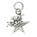 ROYAL ORDER(ロイヤルオーダー) SMALL SOLID STAR W CROWN スタークラウンネックレストップ ペンダントトップ シルバー【中古】...