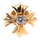 CHROME HEARTS(クロムハーツ) 22K No2 CH PLS 1DIA CHプラス スタッドピアス 1ダイヤ ゴールド BCA021【中古】【程度B】【カラーゴールド】【取扱店舗BRING札幌店】