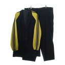 Yohji Yamamoto POUR HOMME(ヨウジヤマモト プールオム) サイズ:M 98SS ジャージ切り替え 3B シングルテーラード ジャケット ...