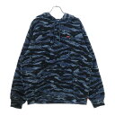 SUPREME(シュプリーム) サイズ:L 24AW Small Box Hooded Sweatshirt カモフラージュ 迷彩 スモールボックスロゴ プルオーバースウェットパーカー フーディー ブルー【新古品/中古】【程度S】【カラーブルー】【取扱店舗原宿】