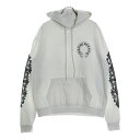 CHROME HEARTS(クロムハーツ) サイズ:S HORSESHOE PULLOVER HOODIE ホースシュー アームフローラル プリント スウェット プルオーバーパーカー ホワイト【中古】【程度B】【カラーホワイト】【取扱店舗原宿】