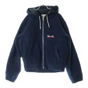 STUSSY(ステューシー) サイズ:M WORK JACKET INSULATED CANVAS ジップアップワークジャケット フーディー ネイビー 1157...