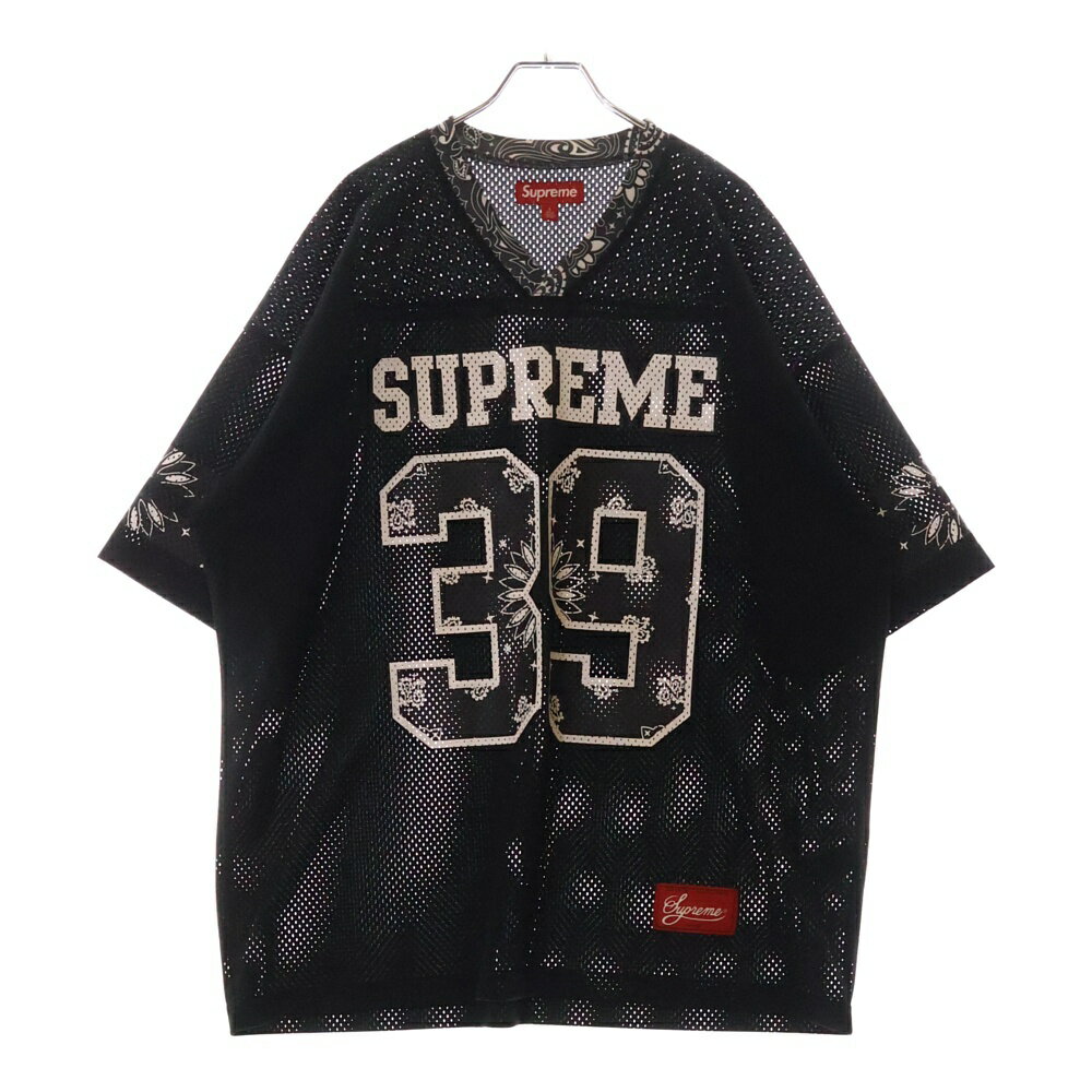 A929【激レアモデル】シュプリーム 刺繍ロゴ 半袖 Tシャツ フットボール M 3025g200022-1.jpg