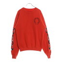CHROME HEARTS(クロムハーツ) サイズ:S × MATTYBOY PPO Ketchup SWTSHRT マッティボーイ ケチャップ プリント クルーネックスウェットトレーナー レッド【中古】【程度B】【カラーレッド】【取扱店舗原宿】