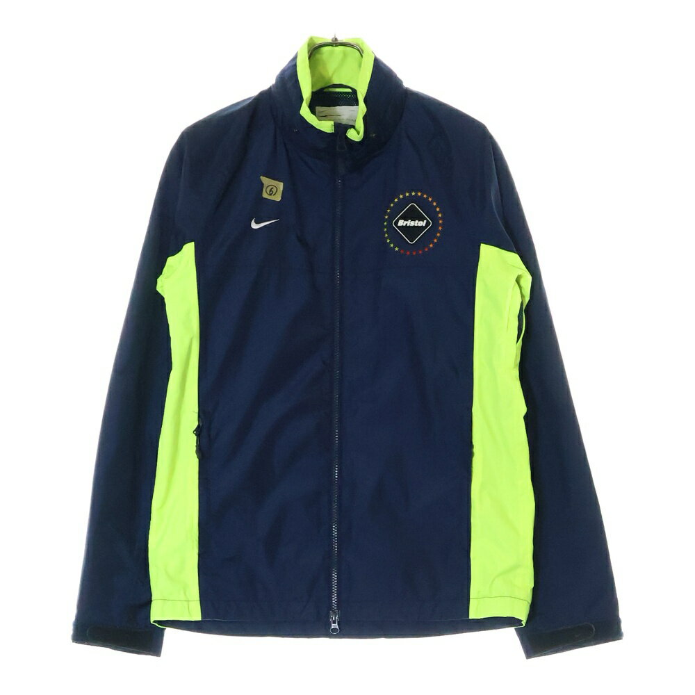 F.C.R.B.(エフシーアールビー) サイズ:S 13SS ×NIKE STORM FIT MYLON SET-UP ナイキ ストームフィット セットアップジャージ ネイビー/グリーン 577335-453 577336-453【中古】【程度B】【カラーネイビー】【取扱店舗WASTE_NOT名古屋店】