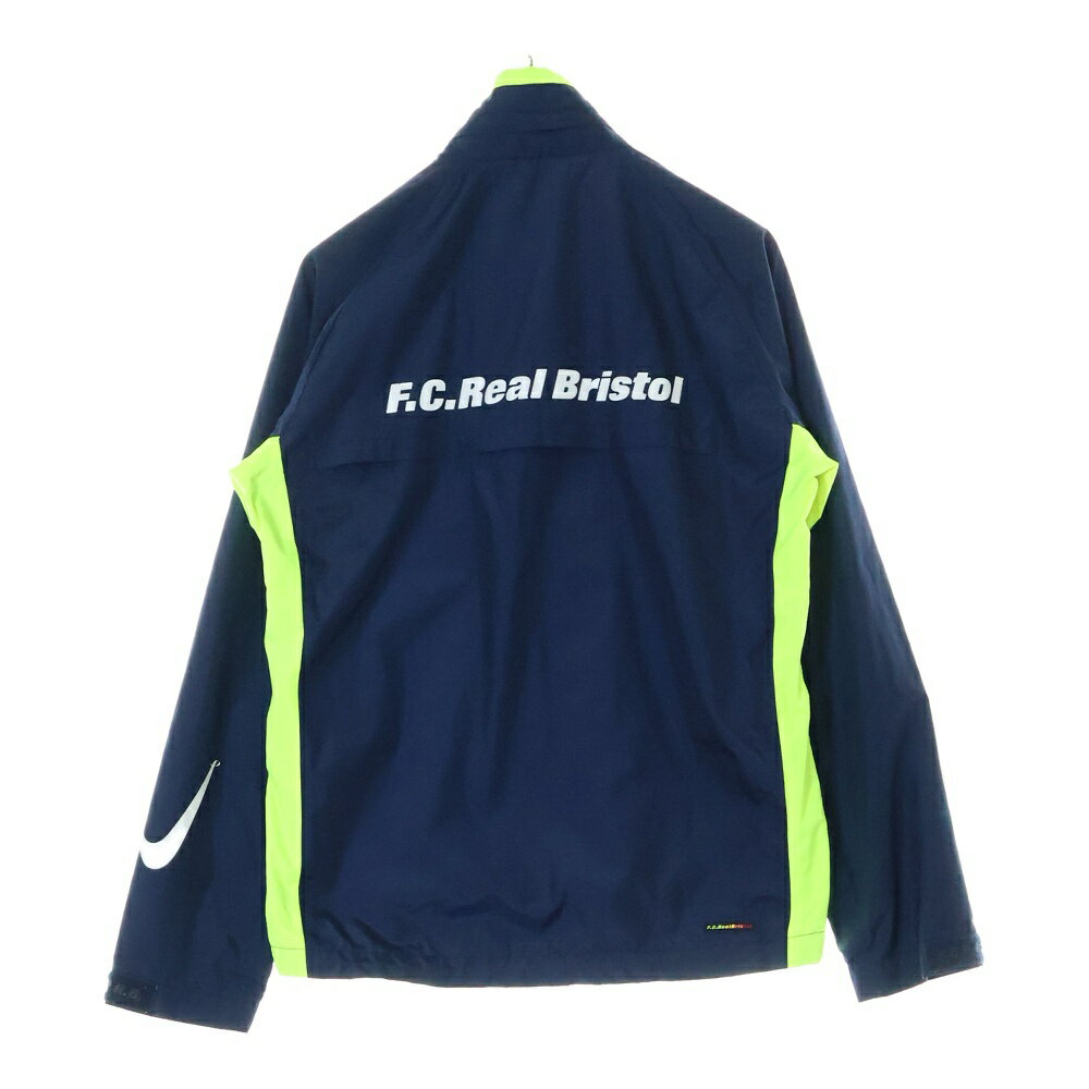 F.C.R.B.(エフシーアールビー) サイズ:S 13SS ×NIKE STORM FIT MYLON SET-UP ナイキ ストームフィット セットアップジャージ ネイビー/グリーン 577335-453 577336-453【中古】【程度B】【カラーネイビー】【取扱店舗WASTE_NOT名古屋店】