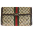 GUCCI(グッチ) オールドグッチ シェリーライン クラッチバッグバッグ セカンドバッグ PVC ブラウン【中古】【程度B】【カラーブラウン】【オンライン限定...