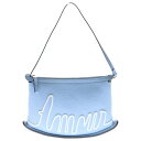 DELVAUX(デルボー) パン スウィング マグリットコレクション 刺繍 ハンドバッグ ミニバッグ ライトブルー シルバー金具 レザー【新古品/中古】【程度S】【カラーブルー】【取扱店舗WASTE_NOT名古屋店】
