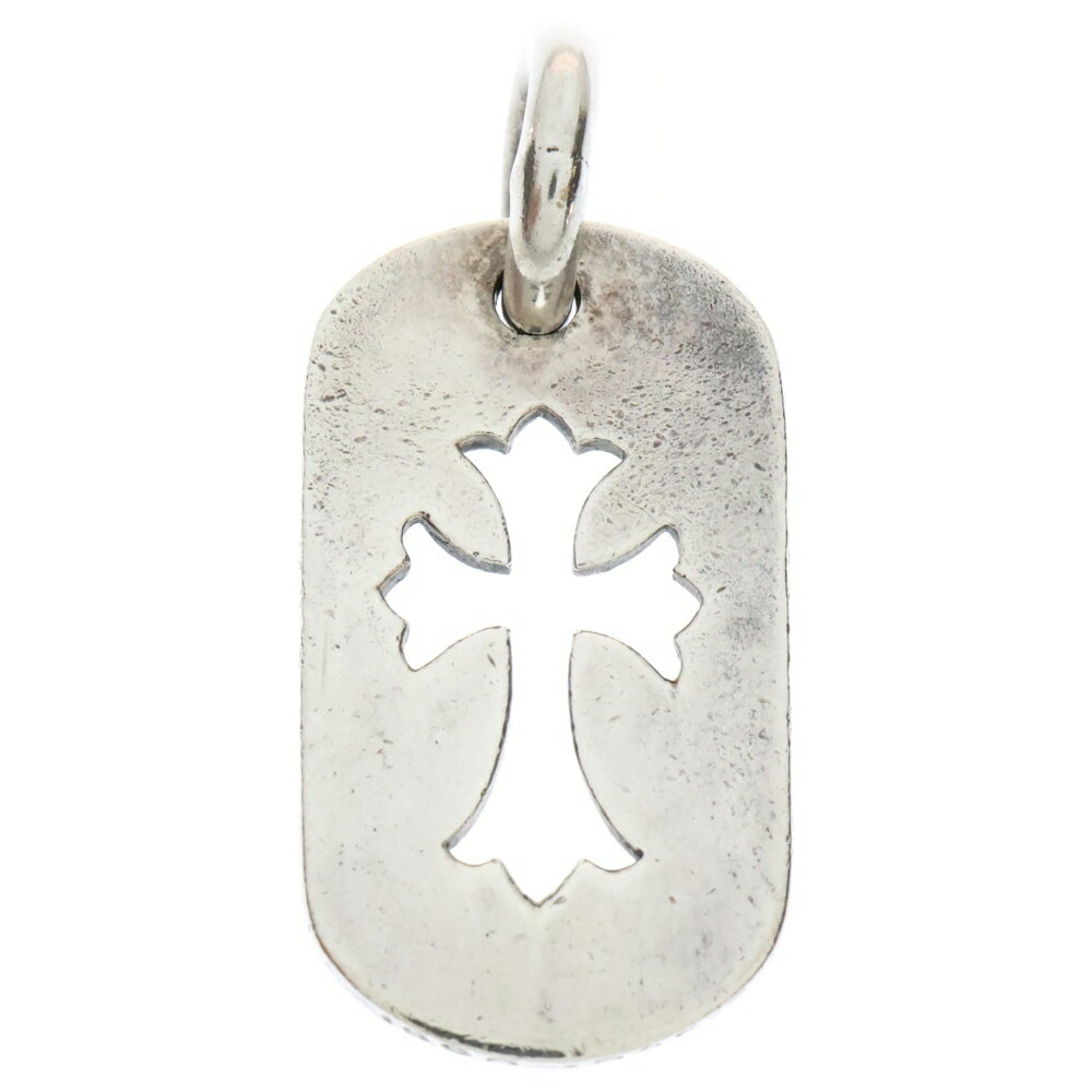 CHROME HEARTS(クロムハーツ) D TAG SML CO CRS OLD カットアウトクロスドッグタグ スモール ペンダントトップ シルバー BCA242【中古】【程度B】【カラーシルバー】【取扱店舗BRINGアメリカ村店】
