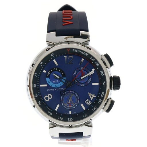 LOUIS VUITTON(ルイヴィトン) タンブール アウトドア クロノグラフ GMT クォーツ 腕時計 ブルー QA153【中古】【程度A】【カラーブルー】【取扱店舗BRING札幌店】 LOUIS VUITTON(ルイヴィトン) タンブール アウトドア クロノグラフ GMT クォーツ 腕時計 ブルー QA153【中古】【程度A】【カラーブルー】【取扱店舗BRING札幌店】