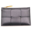 BOTTEGA VENETA(ボッテガヴェネタ) マキシイントレチャート コインケース 小物入れ ブラック ゴールド金具 レザー【新古品/中古】【程度S】【カラーブラック】【取扱店舗BRING梅田茶屋町店】