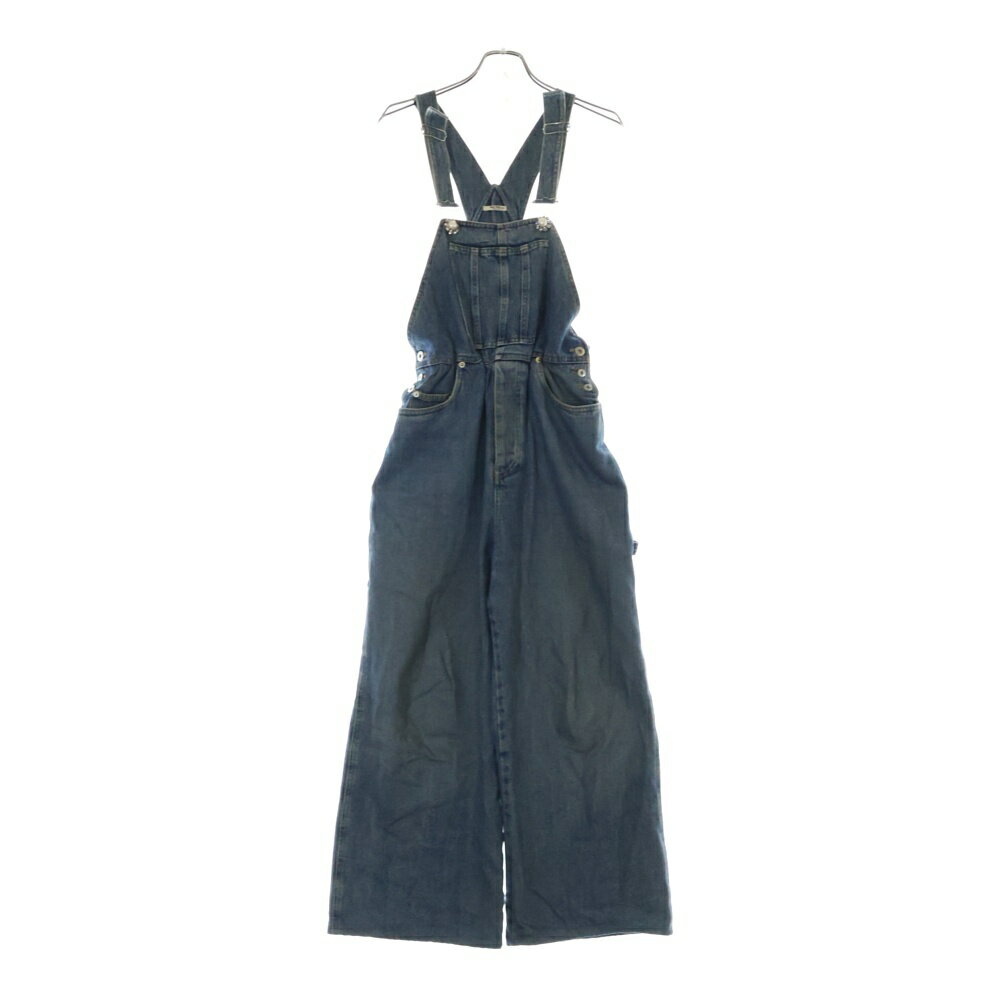 miumiu(ミュウミュウ) サイズ:25 Denim Overalls デニムオーバーオール インディゴ GWP393 1YXQ【中古】【程度B】【カラーブルー】【取扱店舗BRING京都河原町店】