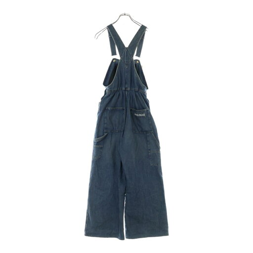 miumiu(ミュウミュウ) サイズ:25 Denim Overalls デニムオーバーオール インディゴ GWP393 1YXQ【中古】【程度B】【カラーブルー】【取扱店舗BRING京都河原町店】