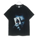 VINTAGE(ヴィンテージ) サイズ:M 00S VINTAGE THE DARK NIGHT JOKER TRUMP TEE ヴィンテージ ダークナイト ジョーカー トランプ DELTAタグ 両面プリントTシャツ 半袖クルーネックカットソー【中古】【程度C】【カラーブラック】【取扱店舗BRINGアメリカ村店】