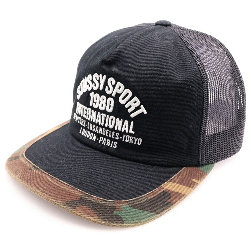 STUSSY(ステューシー) 25SS International Snapback インターナショナル スナップバックキャップ 帽子 ブラック 1311177...