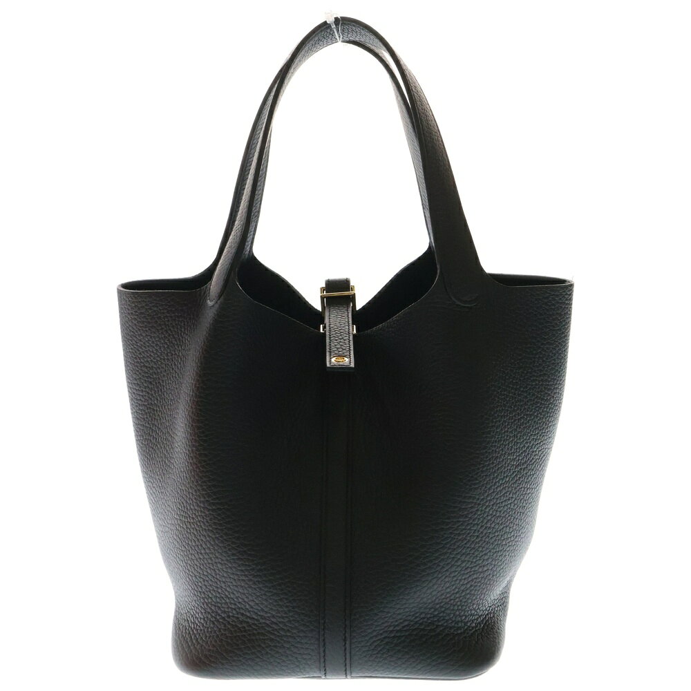 HERMES(エルメス) ピコタンロックMM トリヨンクレマンス レザー ハンドバッグ ゴールド金具 ブラック K刻印【新古品/中古】【程度S】【カラーブラック】【取扱店舗BRING京都河原町店】のサムネイル