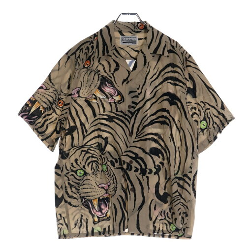 WACKO MARIA(ワコマリア) サイズ:S 22SS × TIM LEHI HAWAIIAN SHIRT S/S ティムリーハイ タイガープリント 開襟シャツ 半袖シャツ ブラウン【中古】【程度A】【カラーブラウン】【取扱店舗原宿】 WACKO MARIA(ワコマリア) サイズ:S 22SS × TIM LEHI HAWAIIAN SHIRT S/S ティムリーハイ タイガープリント 開襟シャツ 半袖シャツ ブラウン【中古】【程度A】【カラーブラウン】【取扱店舗原宿】