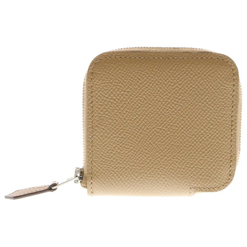 HERMES(エルメス) アザップシルクイン コインケース ウォレット 財布 ベージュ系 ブラウン キャメル エプソン シルバー金具 U刻印【新古品/中古】【程度S】【カラーベージュ】【取扱店舗新宿】
