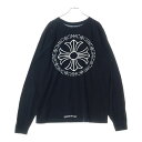 CHROME HEARTS(クロムハーツ) サイズ:XL CH PLUS L/S Tee CHサークルロゴ バックプリント 長袖Tシャツ カットソー ブラック【中古】【程度B】【カラーブラック】【取扱店舗BRING仙台店】