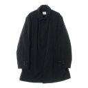 ARMANI COLLEZIONI(アルマーニ コレツィオーニ) サイズ:56 ポリエステル ステンカラーコート ブラック HCW06-001 HCI19W【中古】【程度B】【カラーブラック】【オンライン限定商品】