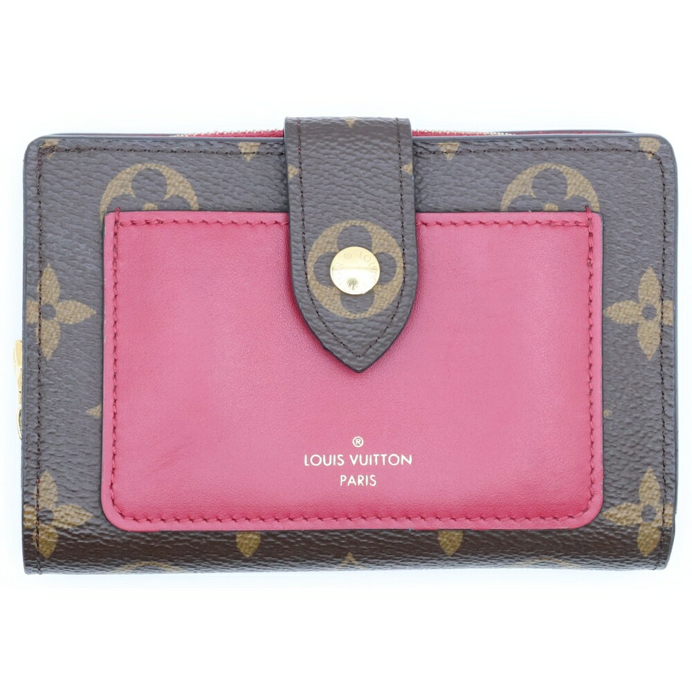 LOUIS VUITTON(ルイヴィトン) サイズ:- モノグラム ポルトフォイユ・ルー フューシャ コンパクトウォレット 二つ折り財布 コインケース ブラウン×ピンク ゴールド金具 M82377【中古】【程度B】【カラーブラウン】【オンライン限定商品】
