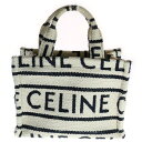 CELINE(セリーヌ) カバ タイス スモール 2way バッグ ショルダーバッグ ハンドバッグ ミニトートバッグ ホワイト×ブラック ゴールド金具 パイル【中古】【程度B】【カラーホワイト】【取扱店舗新宿】