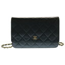 CHANEL(シャネル) マトラッセ ココマーク キャビアスキン レザー チェーンウォレット ショルダーバッグ ゴールド金具 ブラック 22番台 AP0250【中古】【程度B】【カラーブラック】【取扱店舗BRING心斎橋店】