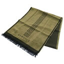 VERSACE(ヴェルサーチ) Logo Fringe Stole ロゴ ラメ フリンジストール ゴールド【新古品/中古】【程度S】【カラーゴールド】【オンライン限定商品】