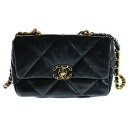 CHANEL(シャネル) サイズ:19 シャネル19 マトラッセ チェーン ショルダーバッグ ブラック ラムスキン ゴールド×シルバー金具 AS1160【新古品/中古】【程度S】【カラーブラック】【取扱店舗原宿】