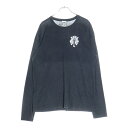 CHROME HEARTS(クロムハーツ) サイズ:XL OLD Dagger Waffle フロントプリント クルーネック 長袖Tシャツ グレー【中古】【程度B】【カラーグレー】【取扱店舗BRING梅田茶屋町店】