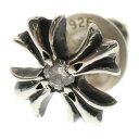 CHROME HEARTS(クロムハーツ) No2 CH PLS DIA CHプラス 1ダイヤ スタッドピアス シルバー BCA388【中古】【程度B】【カラーシルバー】【取扱店舗BRING梅田茶屋町店】