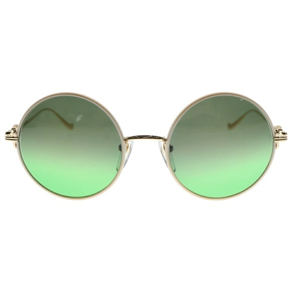 CHROME HEARTS(クロムハーツ) サイズ:53□21-134 MCRYS-GP-P OVARYEASY ラウンド型 サイドフローラルク..