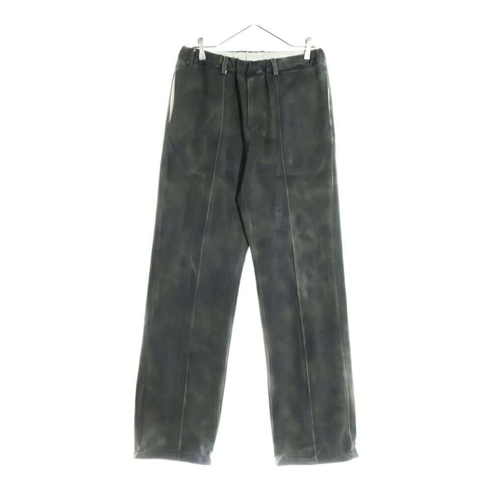 TAAKK(ターク) サイズ:2 22SS LEATHER COATING JERSEY TRACK PANTS レザーコーティング トラックパンツ ブラック TA22SS-PT055【中古】【程度A】【カラーブラック】【オンライン限定商品】