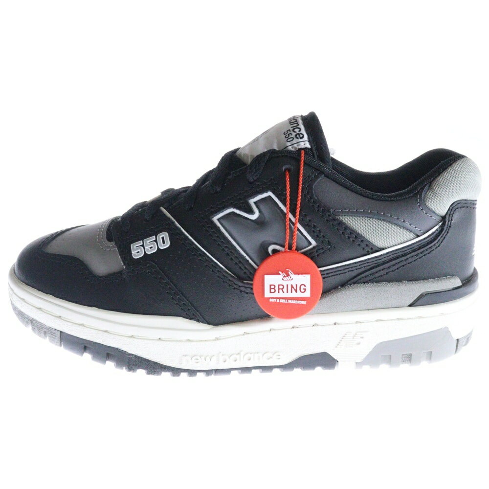 New Balance(ニューバランス) サイズ:22.0cm BB550 レザーローカットスニーカー レディース ブラック US4/22cm BB550SR1【新古品/中古】【程度S】【カラーブラック】【取扱店舗BRING福岡天神店】