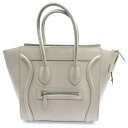 CELINE(セリーヌ) ラゲージ マイクロショッパー トートバッグ ハンドバッグ ゴールド金具 ベージュ レザー【中古】【程度B】【カラーベージュ】【オンライン限定商品】