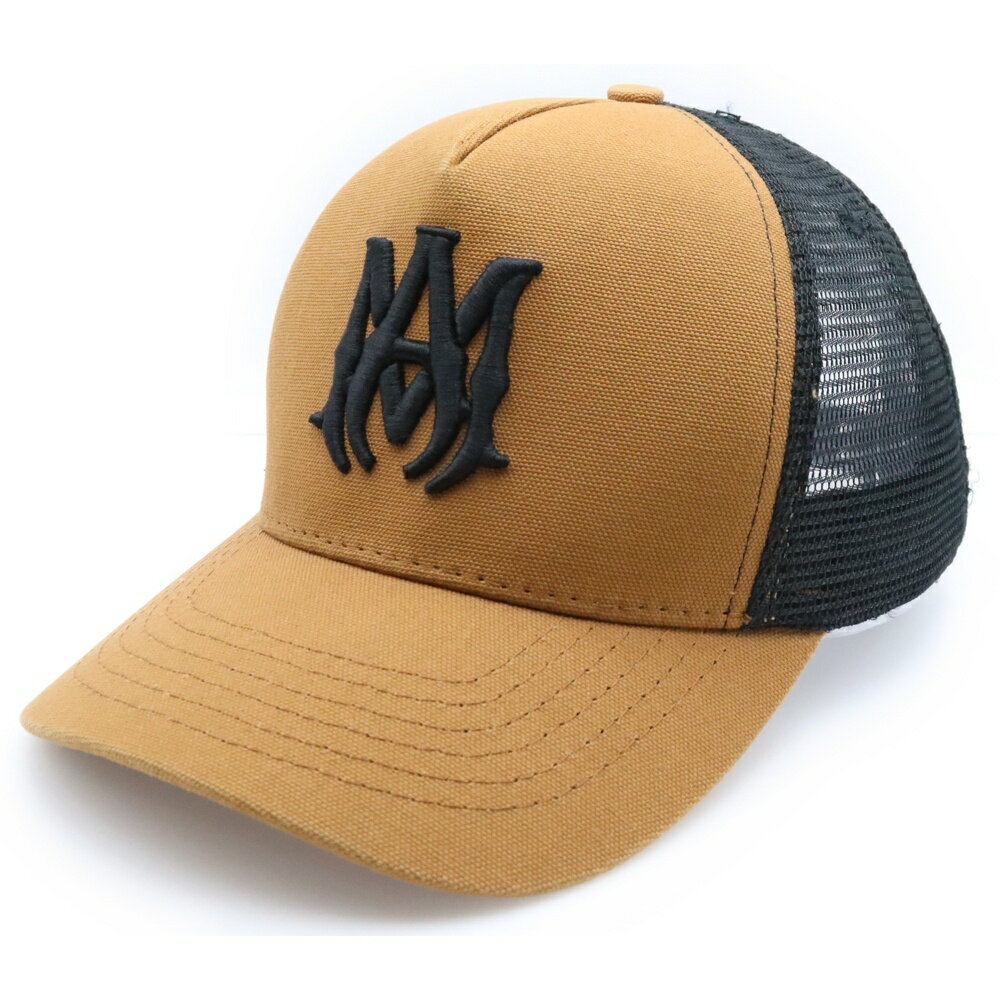 AMIRI(アミリ) サイズ:OS ロゴエンブロイダリー トラッカーメッシュキャップ 帽子 ブラウン/ブラック【中古】【程度B】【カラーブラウン】【取扱店舗BR...