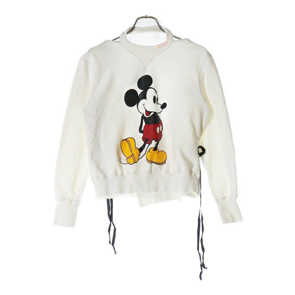 FACETASM(ファセッタズム) ×DISNEY MICKEY SWEAT WITH OPEN-BACK ディズニー ミッキープリント オープ..