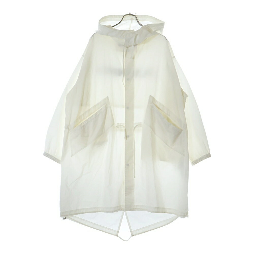 JIL SANDER(ジルサンダー) サイズ:46 22SS Poplin Water Repellent Parka ポプリン撥水パーカー モッズコート ホワイトJSIU470231 MU245036【中古】【程度B】【カラーホワイト】【取扱店舗BRING梅田茶屋町店】