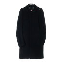 UNDERCOVER(アンダーカバー) サイズ:1 ウィンドストッパー パワーショルダー ウール ステンカラーコート ブラック D1302 レディース【中古】【程度B】【カラーブラック】【オンライン限定商品】