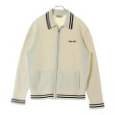miumiu(ミュウミュウ) サイズ:38 コットンニット ジッパーカーディガン アイボリー MMF969 S000 1616【中古】【程度A】【カラーホワイト...