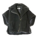 Max Mara(マックスマーラ) サイズ:SM テディベア ケープ ポンチョ ウール アルパカ ボア ジップアップ ジャケット グレー レディース 23473623336【中古】【程度A】【カラーグレー】【取扱店舗WASTE_NOT名古屋店】
