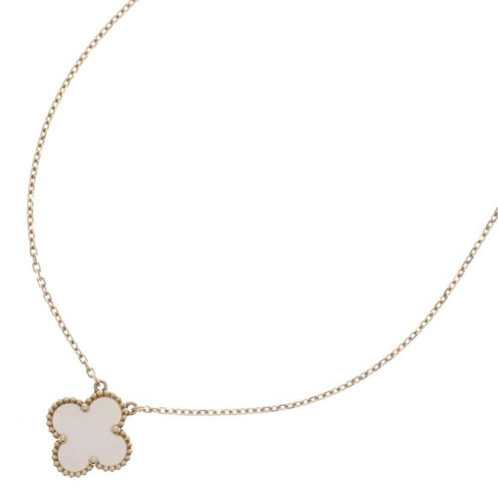 Van Cleef & Arpels(ヴァンクリーフアンドアーペル) サイズ:- ヴィンテージアルハンブラ マザーオブパール ネックレス Au750YG イエローゴールド VCARA45900 ジュエリー アクセサリー【中古】【程度B】【カラーゴールド】【取扱店舗BRING京都河原町店】のサムネイル