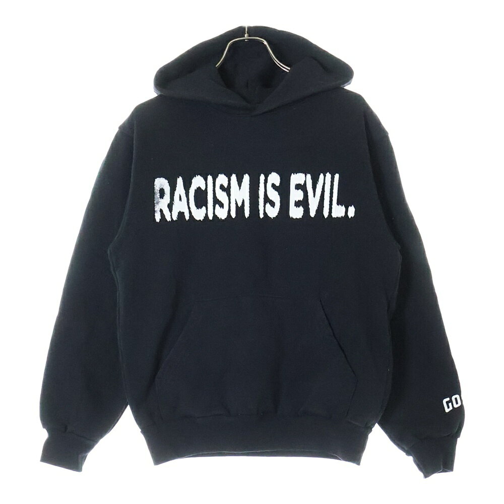 SIMPLE GOSPEL(シンプルゴスペル) サイズ:S RACISM IS EVIL フロントプリント プルオーバー スウェット..