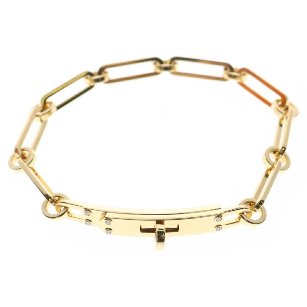 HERMES(エルメス) サイズ:SH ケリー シェーヌ ブレスレット SH ダイヤ 6PD Au750 K18 PG ピンクゴールド ジュエリー【新古品/中古】【程度S】【カラーゴールド】【取扱店舗AWESOME原宿店】