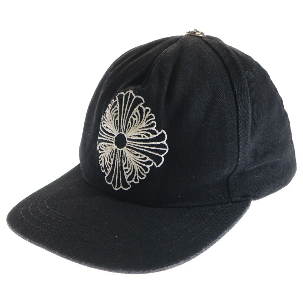 CHROME HEARTS(クロムハーツ) サイズ:OS BASEBALL TRUCKER CAP クロス刺繍クロスボール付きキャップ 帽子 ブラック【中古】【...